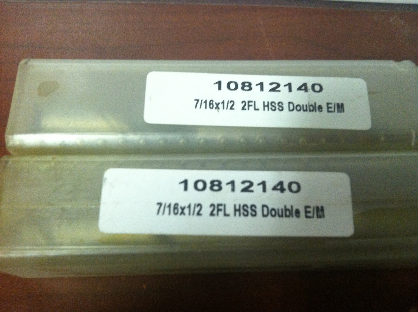 Interstate #1081-2140 Double End Mills 7/16" x 1/2" x 13/16" x 3-3/4" 2F UC HSS