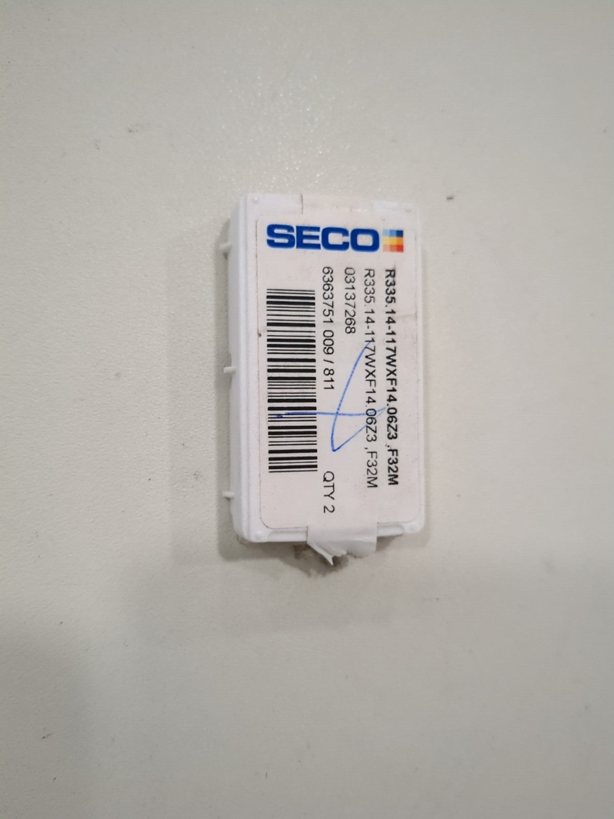 SECO 2pc Threading Inserts R335.14-117WXF14.06Z3, Carbide 03137268
