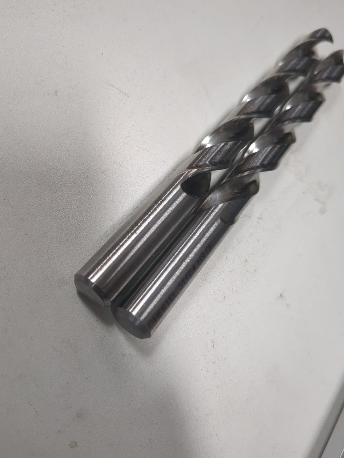 Hertel 2pk Jobber Length Drill Bits: 31/64" (0.4844) Dia, 118 deg, HSS 85703627
