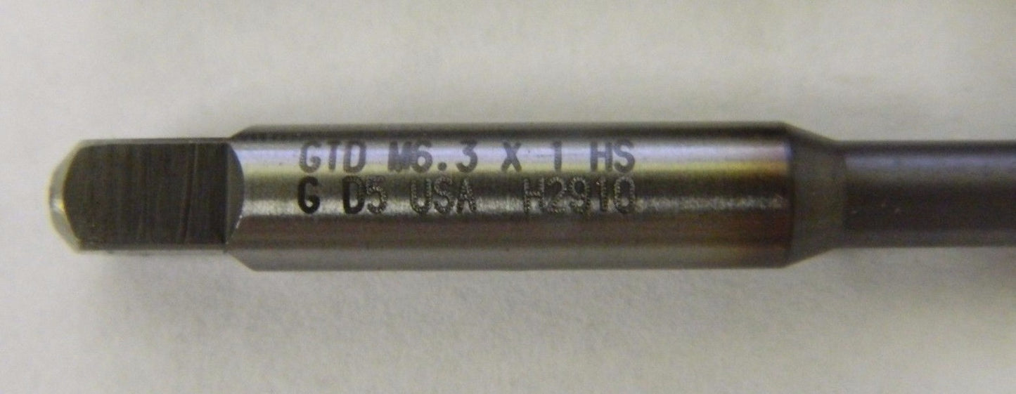 BOGO ( 2 per sale ) Greenfield Gun Taps M6.3 x 1 D5 2FL Spiral Point USA #17571