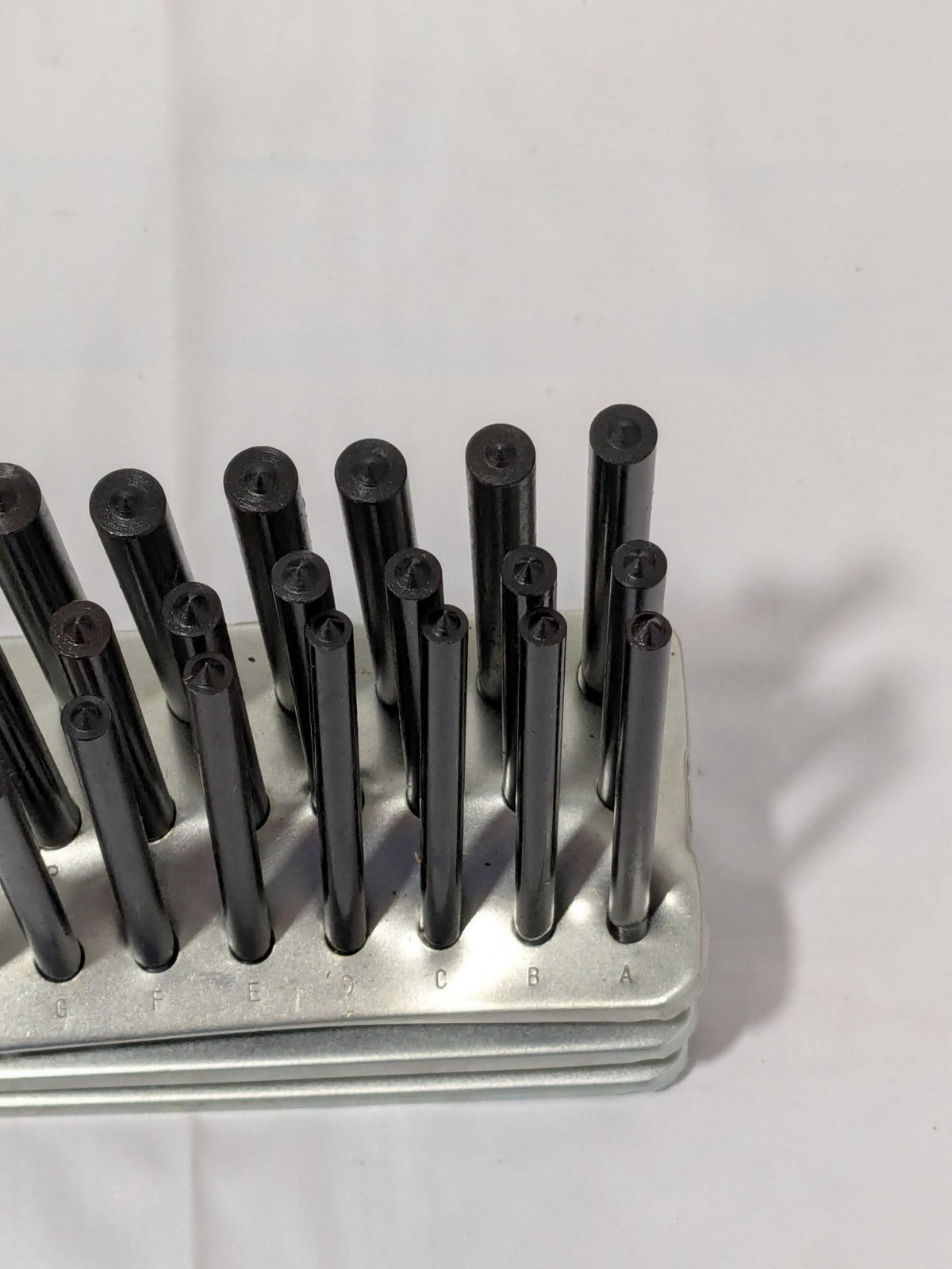 Transfer Punch Set: 26 Pc Round Shank, A-Z 830-4026