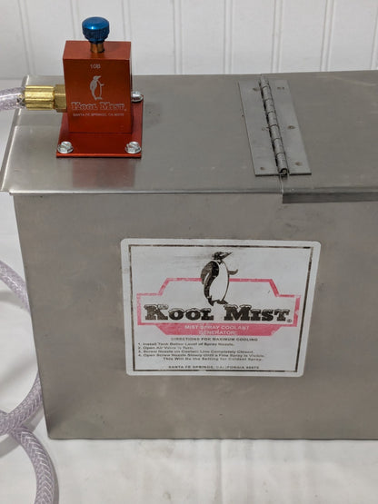 Kool Mist Tank Mist Coolant System: 1.00 gal, SS, 1.000 Outlet 100 N-45 DEG