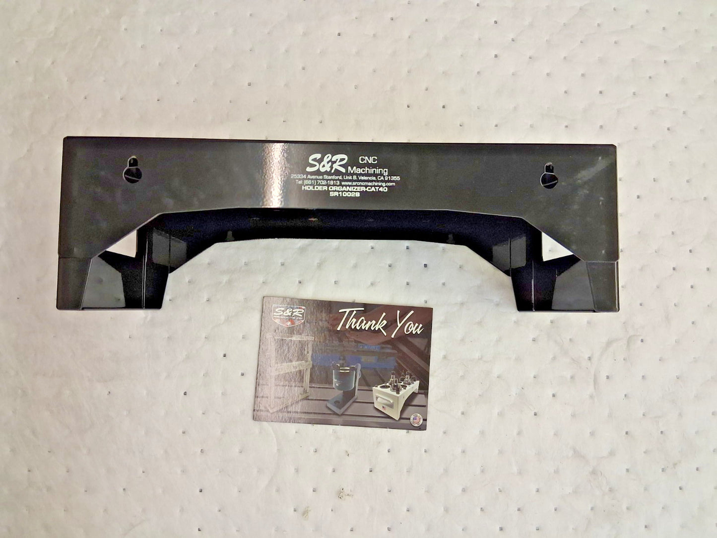 S&R Products Cat/BT 40 & ER16 Collet Organizer Tool Holder Rack 1002B