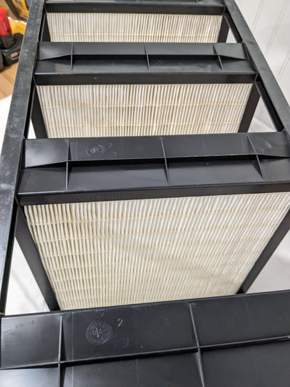 PRO-SOURCE Pleated Air Filter: V-Bank Mini-Pleat, MERV 16 PRO40093-P