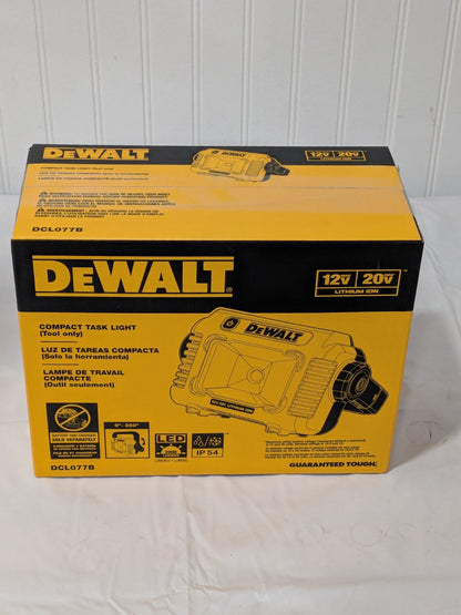 Dewalt LED Compact Task Light 12V & 20V DCL077B TOOL ONLY