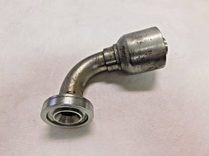 Parker Hose Adapter 3/4" Hose x 3/4" SAE Code 62 Flange Head 90º L16N7