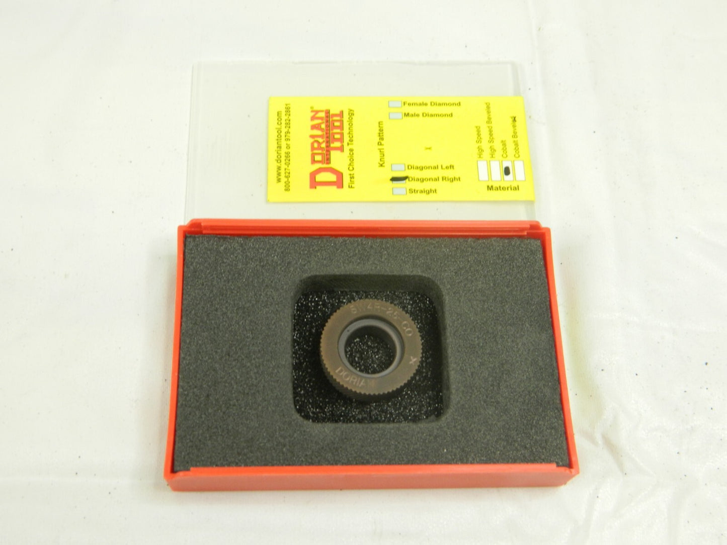 Dorian Standard Knurl Wheel 1 Dia, 90 ° Tooth Angle, 25 TPI 73310128062
