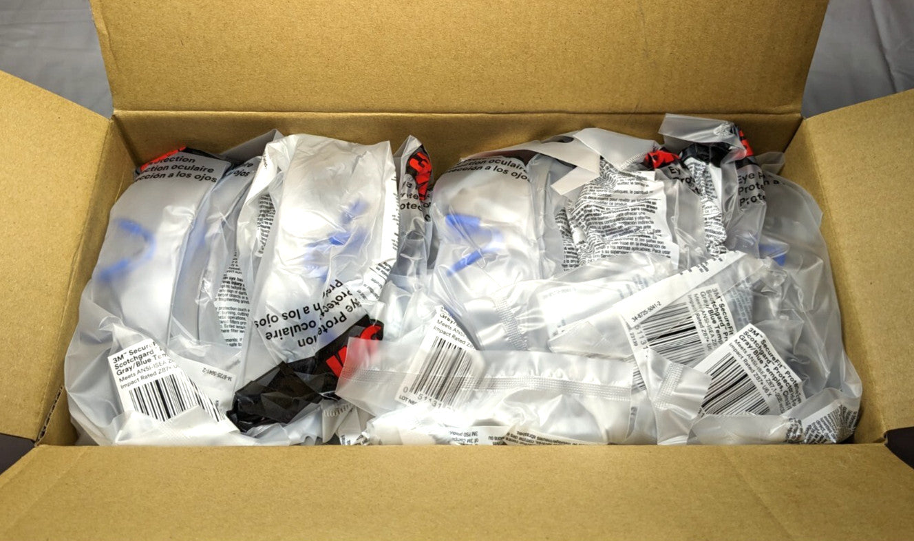3M SecureFit Safety Glasses *Box of 20* Anti-Fog & Scratch-Resistant  7100150838