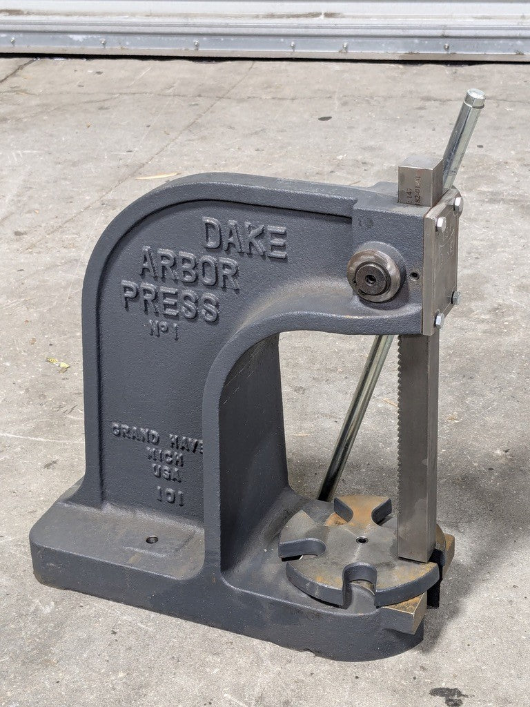 Dake Single Leverage Manual Arbor Press 3 Ton Max. Pressure 901006