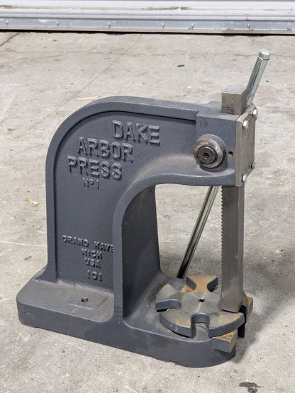 Dake Single Leverage Manual Arbor Press 3 Ton Max. Pressure 901006