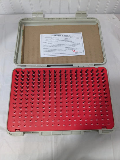 Vermont Gage Class ZZ Plug Gage Set: 0.011 to 0.25" Range, 240 Pc 901200300