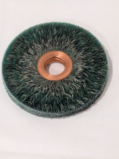 OSBORN Wheel Brush: 2-1/2" Wheel Dia, 7/16" Face Width 0001147500