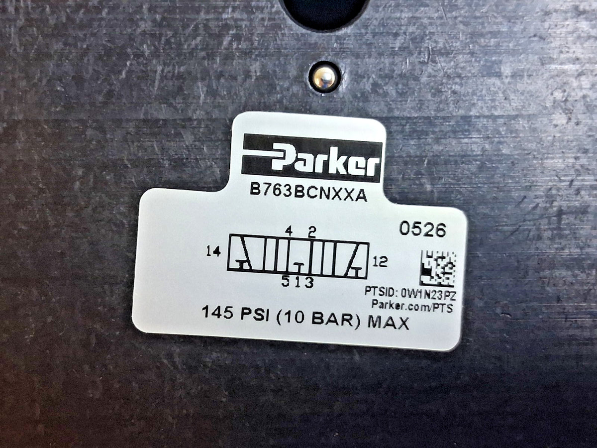 Parker Solenoid Valve 1/2" Port NPT B763BCNXXA