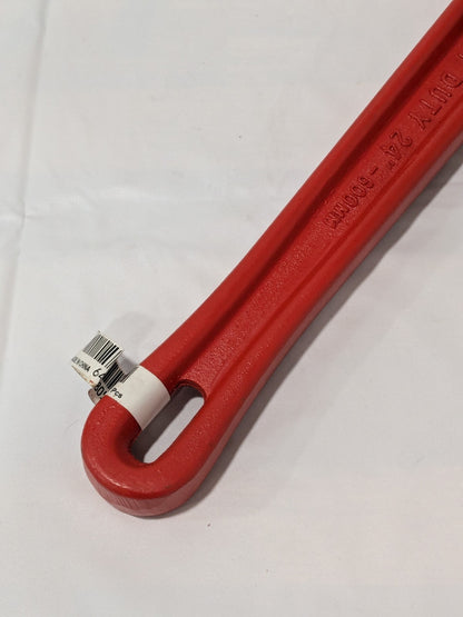 PRO-SOURCE Straight Pipe Wrench: 3" Max, 24" OAL, Cast Iron TD0509A 24