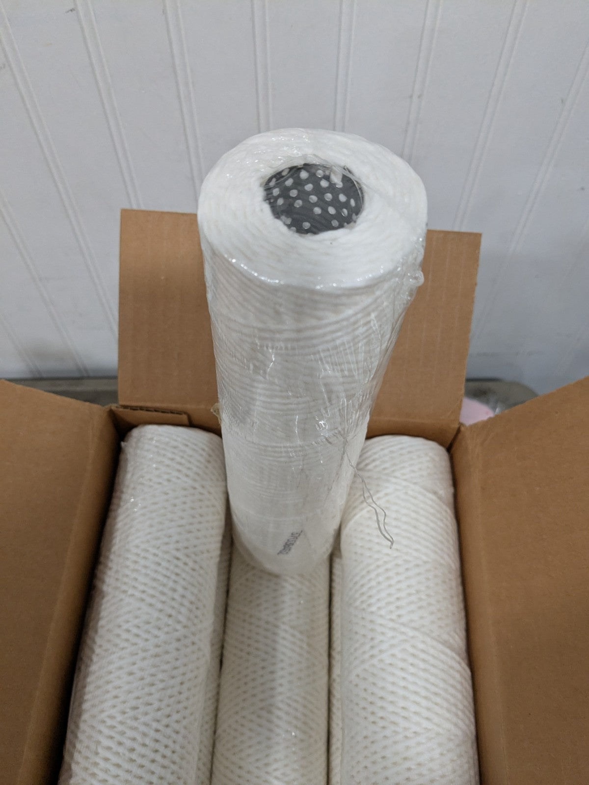 Parker Plumbing Cartridge Filter: 2-1/2" OD, 10" L, 10 micron Box of 6 19R10S
