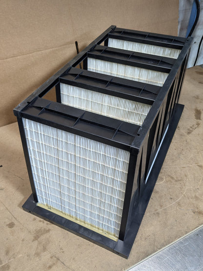 Pro Source V-Bank Mini-Pleat Air Filter w/ Plastic Frame 24 x 12 x 12 MERV 11