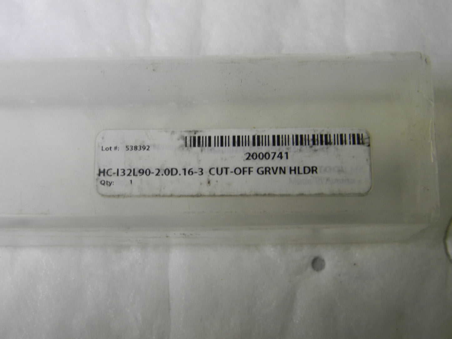 Hertel Internal Grooving Toolholder LH 1.25 Shank Dia 10L HC132L90-20D-GX16-3