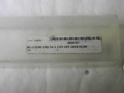 Hertel Internal Grooving Toolholder LH 1.25 Shank Dia 10L HC132L90-20D-GX16-3
