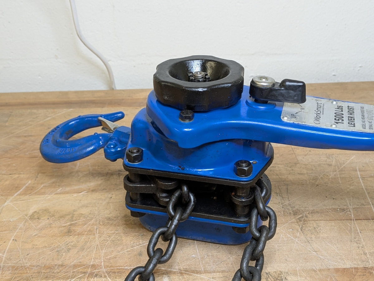 WorkSmart Manual Lever Operated Chain Hoist 1500 Lb. Capacity 10 Ft. Lift