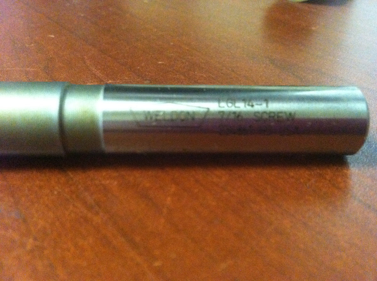 Weldon LGL14-1 #97520 11/16" x 1/2" x 1" x 6-1/2" 2F HSS Sol