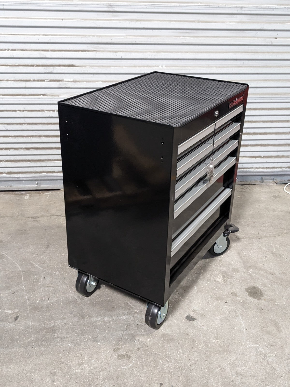 Pro Source 5 Drawer Tool Box Roller Cabinet 33 x 26 x 18 Steel Black