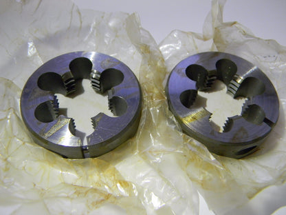 DTC 1" HSS Adjustable Round Split Dies, Qty 2  BSF10