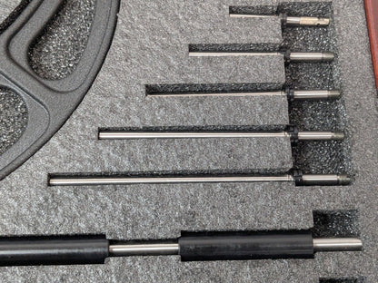 Starrett 6 Piece Mechanical Outside Micrometer Set 6 to 12" Range 72704