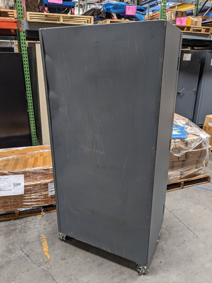 Durham Mobile Storage Cabinet w/ Bins 3-Shelf 76 x 36 x 24 Scratch N Dent