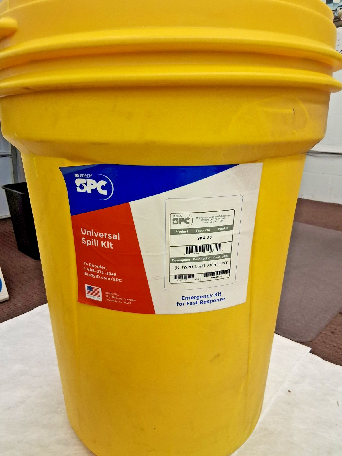 Brady SPC Sorbents Universal Spill Kit SKA30