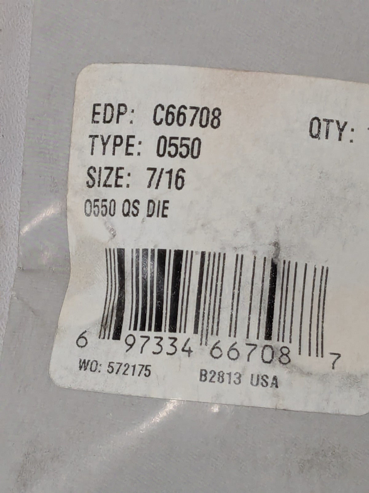 Cle-Line Two Piece Adjustable Die 7/16-20, Collet #1 and 5 C66708