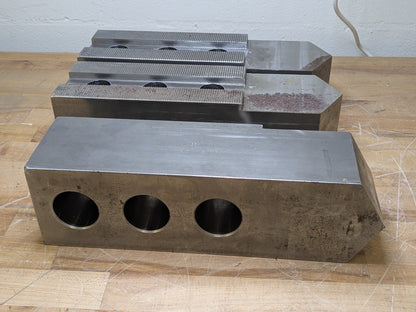 Set of 3 H&amp;R Mfg. Square Soft Jaws for 25" to 31-1/2" Lathe Chucks