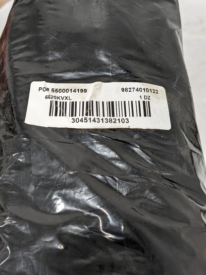 MCR Gloves: Chemical RedCoat 6620KV, Size X-Large Qty 12 6620KVXL