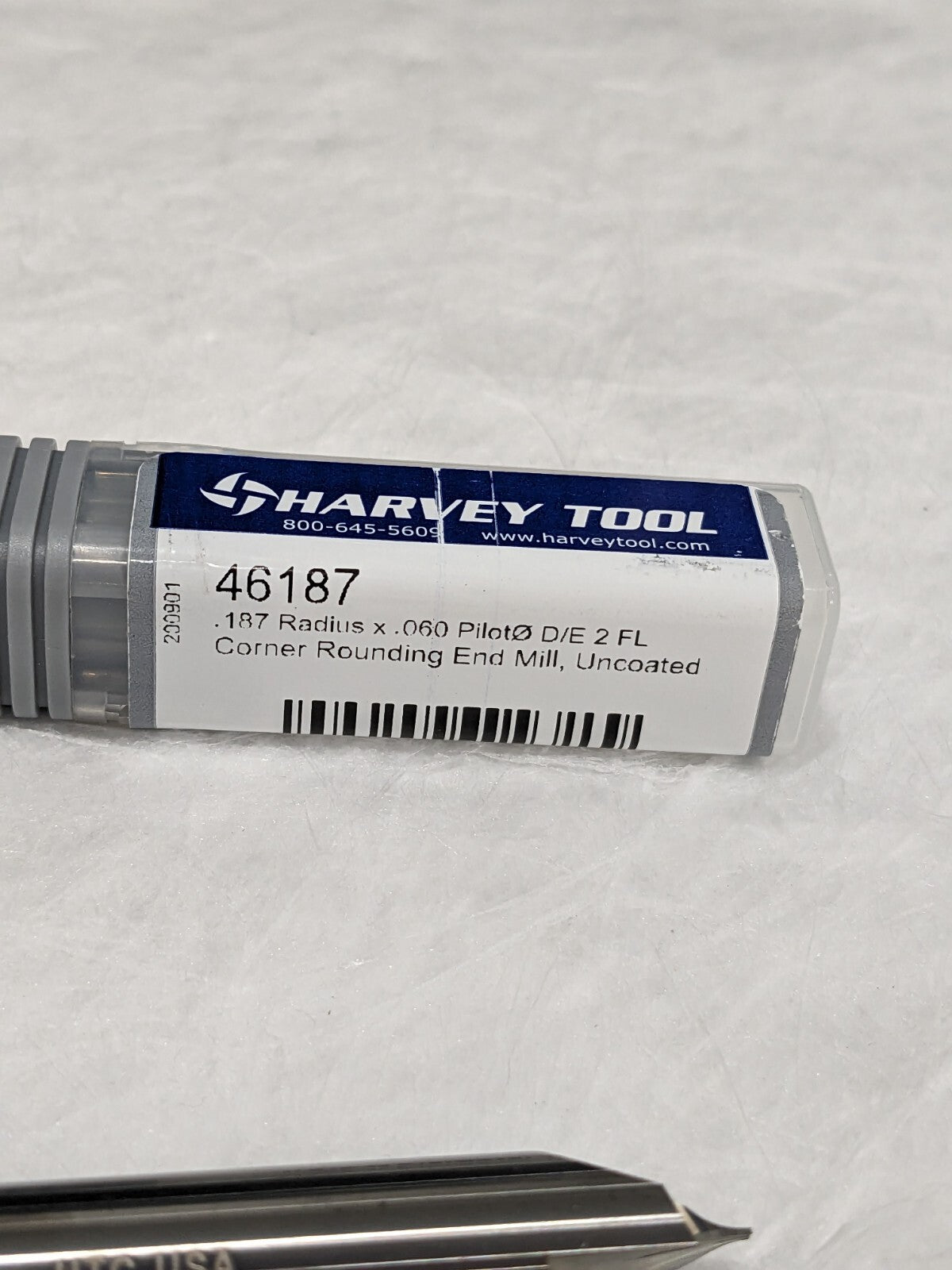 Harvey Double End Corner Rounding End Mill 7/16" Diam. 7/16" Shank 2 FL 46187
