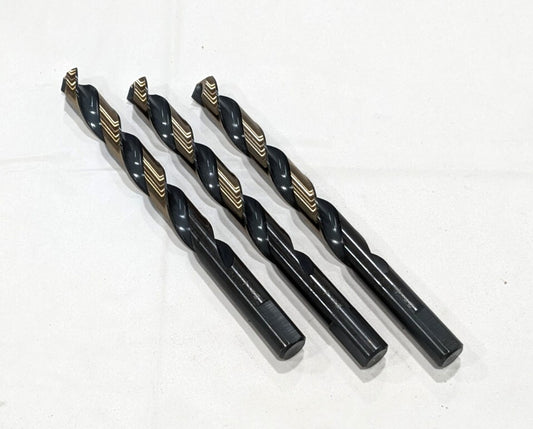 CLE-LINE  Jobber Length Drill Bit 1/2" (0.5000") 135 deg HSS  *3 PACK*