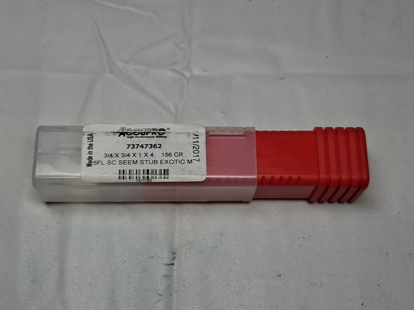 Accupro Corner Radius Carbide End Mill 3/4" Dia 1" LOC 5FL 3747362
