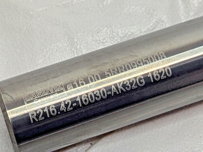 Sandvik Coromant Carbide Ball End Mill 2FL R216.42-16030-AK32G 1620 5743533