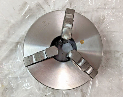 3-Jaw Self-Centering Manual Lathe Chuck 8" Dia Plain Back Mount K11-200 429-3008