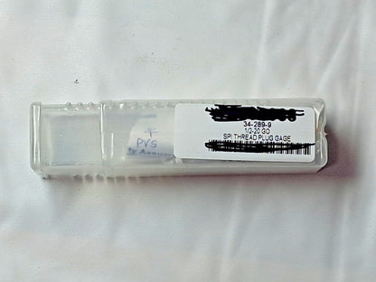 SPI Plug Single End Thread Gage 1/2-20 Thread 2B Class Go 34-289-9