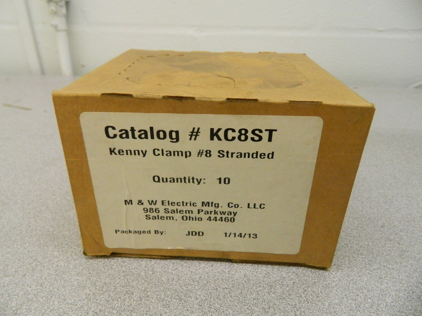 Kenny Clamp Brass Grounding And Bonding Connector 8-AWG Stranded Qty 10 KC8ST