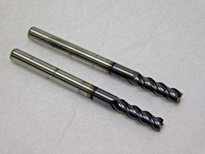 2 PK Melin Tool Carbide Roughing End Mills 4mm x 4mmx 14mm x 51mm 4FL VXMG4-M4M4