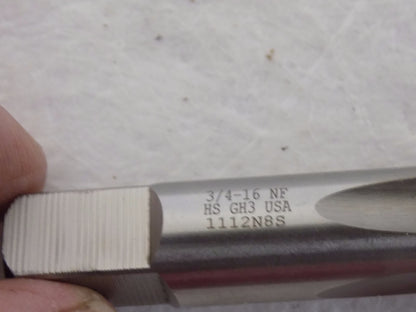 Hertel 02385169 HSS Bright 3/4"-16 UNF H3 4FL Straight Standard Hand Tap