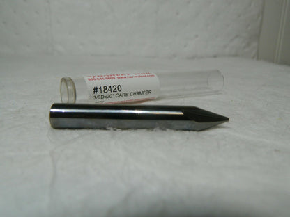 Harvey Tool Carbide Chamfer 3/8D x 20º 3FL Type II 18420