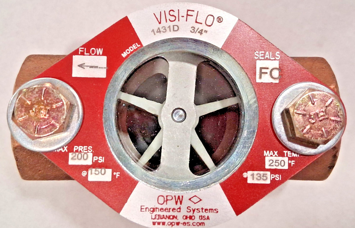 OPW Engineered Systems Bronze Body Visi-Flo Sight Flow Indicator 1431D-0072