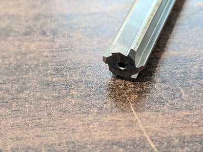 Chucking Reamer: 0.34" Dia, 6" OAL HSS Straight Shank 433-0.3400