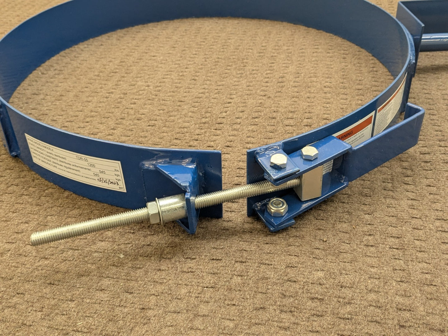 Vestil Forklift Mounted Drum Rotator for 55 Gallon Drums 1200lb. Capacity TDR-55
