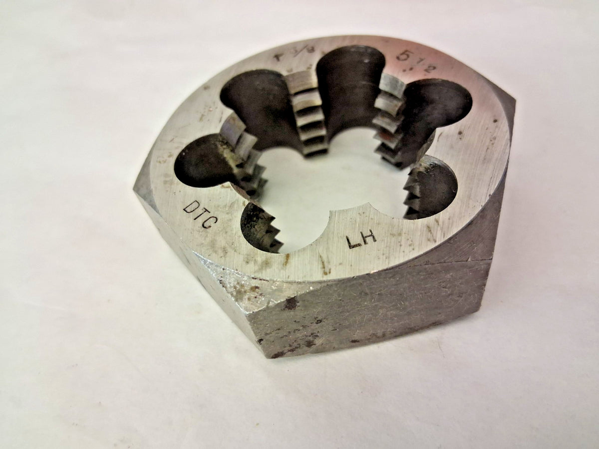 Interstate Hex Rethreading Die 1-5/8-12 1" Thick Carbon Steel 79771457