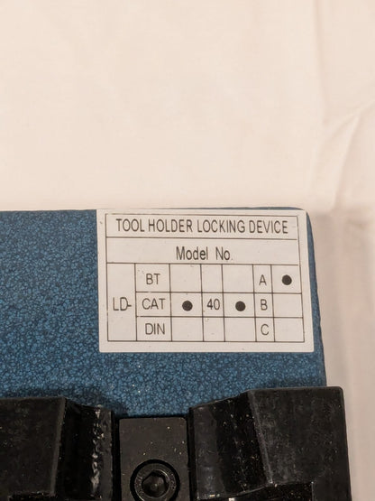 CAT40 Compatible Tool Holder Tightening Fixture: 2 Positions 287-6028