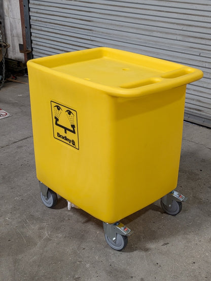 Bradley On-Site Waste Cart for Eyewash Station 56 Gallon Capacity S19-399