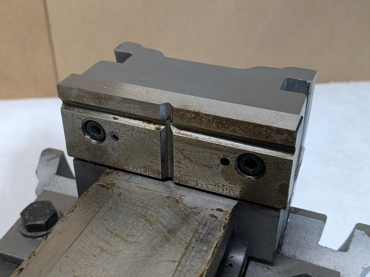 Gibraltar 3-Axis Tilting Angle Machine Vise w/ Swivel Base 4" Jaw Width 110
