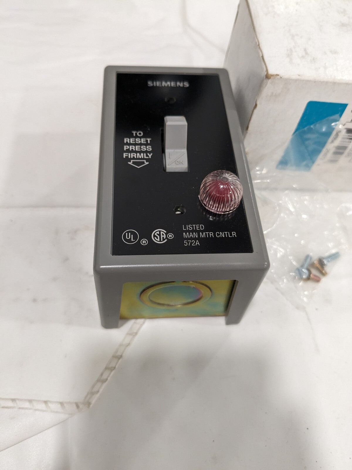 Siemens Class SMF Standard Motor Control Starter With Red Pilot Light SMFFG1P